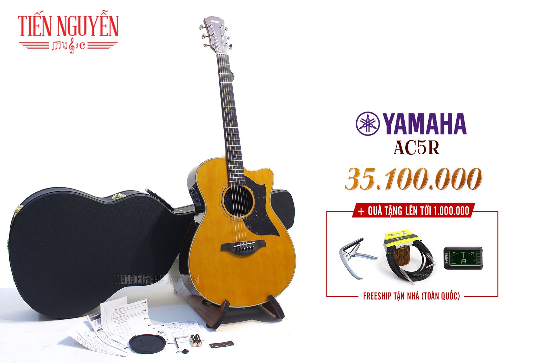 Guitar Acoustic Yamaha AC5R - Đẳng cấp, chất lượng, công nghệ và rẻ đến bất ngờ
